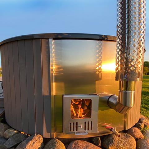 Wood-Fired Hot Tub