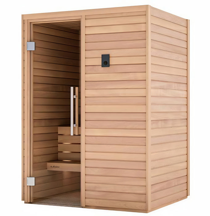 Auroom Cala Wood Cabin Sauna Kit 2-Persons Indoor Sauna Kit