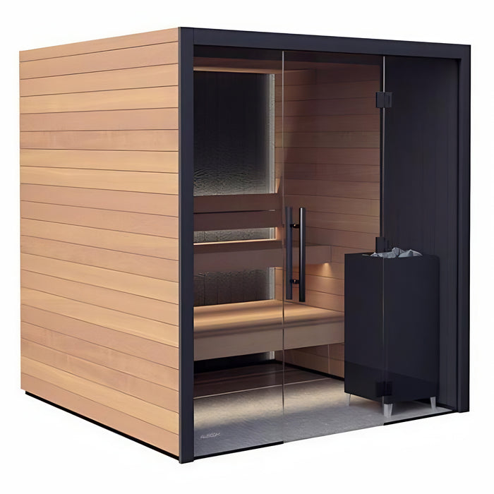 Auroom Vulcana Thermo-aspen Up to 4-Persons Indoor Sauna Kit