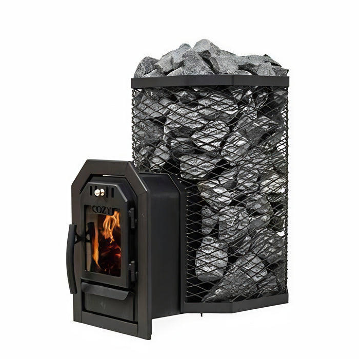 Cozy Heat Thru-Wall Wood-Burning Sauna Stove Heater