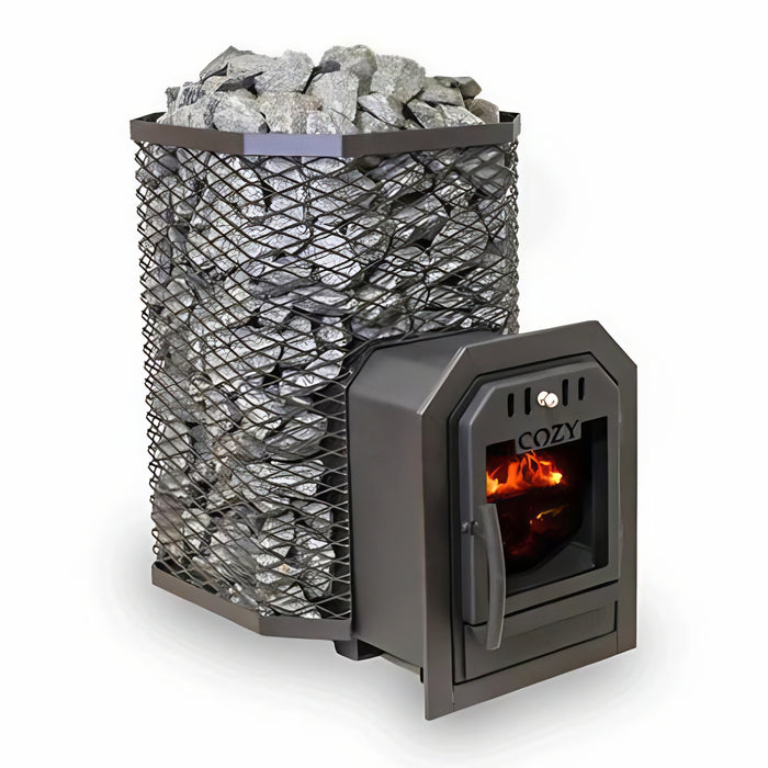 Cozy Heat Thru-Wall Wood-Burning Sauna Stove Heater