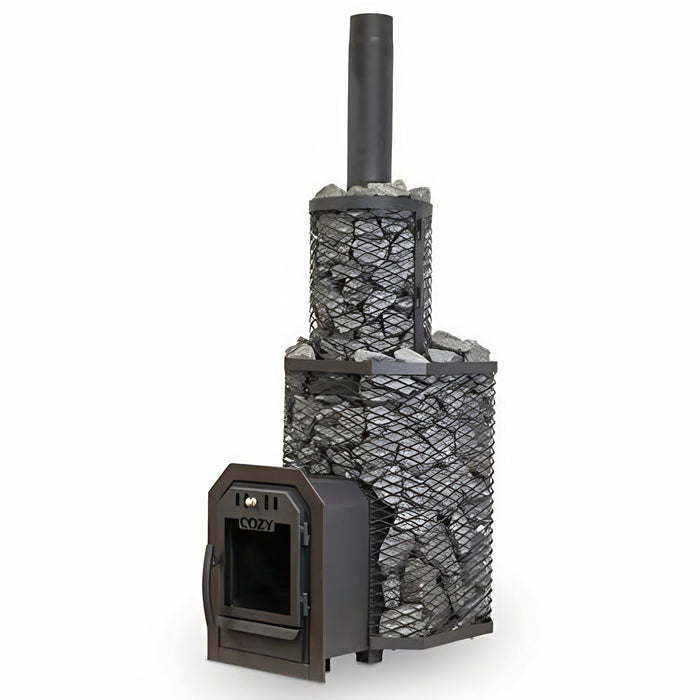 Cozy Heat Thru-Wall Wood-Burning Sauna Stove Heater