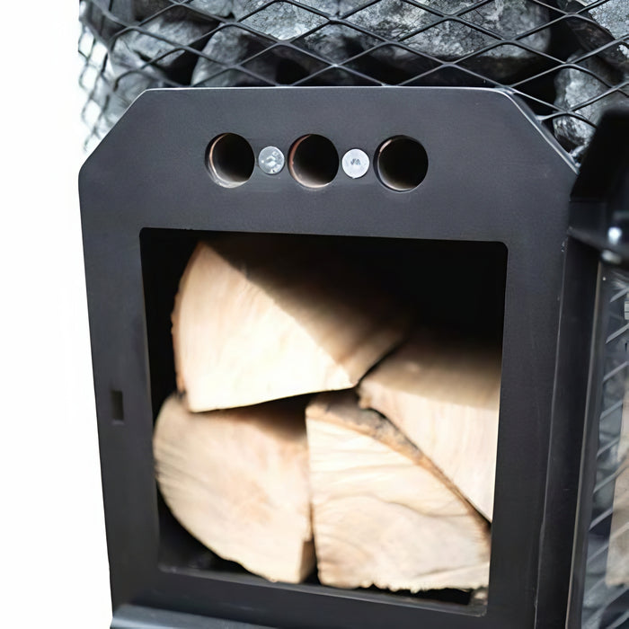 Cozy Heat Thru-Wall Wood-Burning Sauna Stove Heater