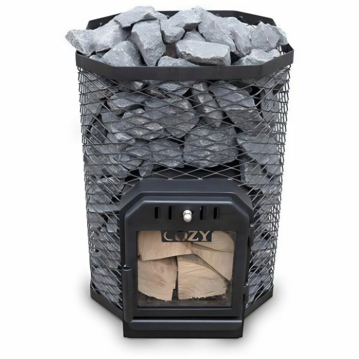 Cozy Heat Thru-Wall Wood-Burning Sauna Stove Heater