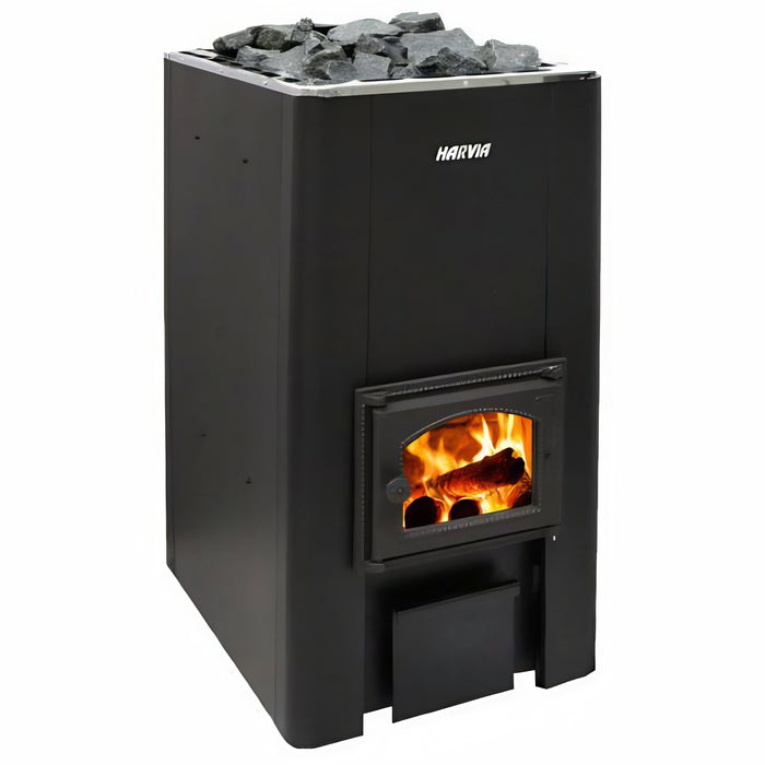 Harvia 50 SL black wood-burning sauna stove