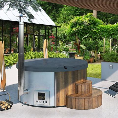 Wood-Fired Hot Tub