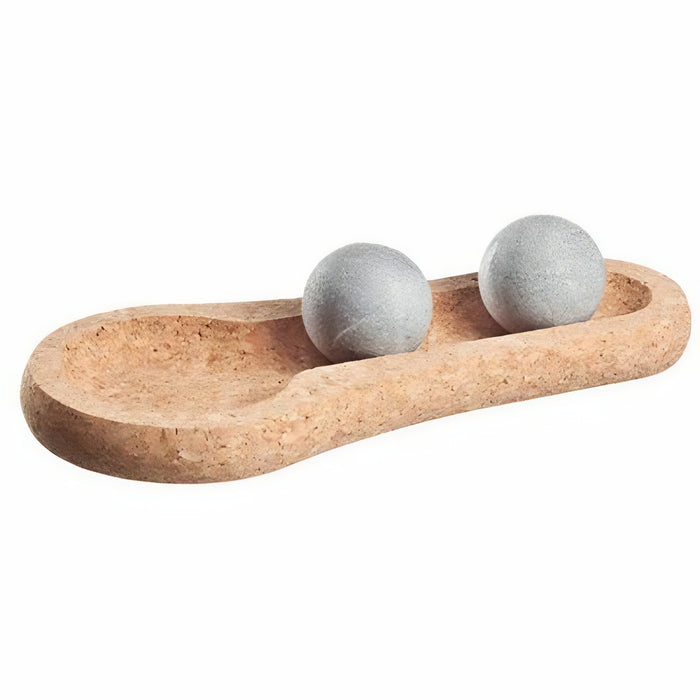 Hukka SoleJoy Sauna Massage Spheres with Natural Cork Base