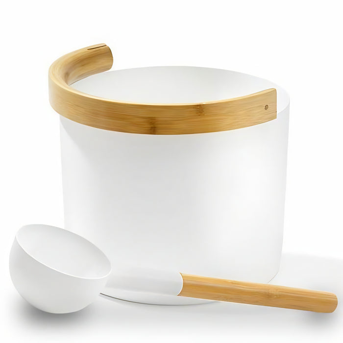 Sauna Bucket with curved handle and Ladle Set 2