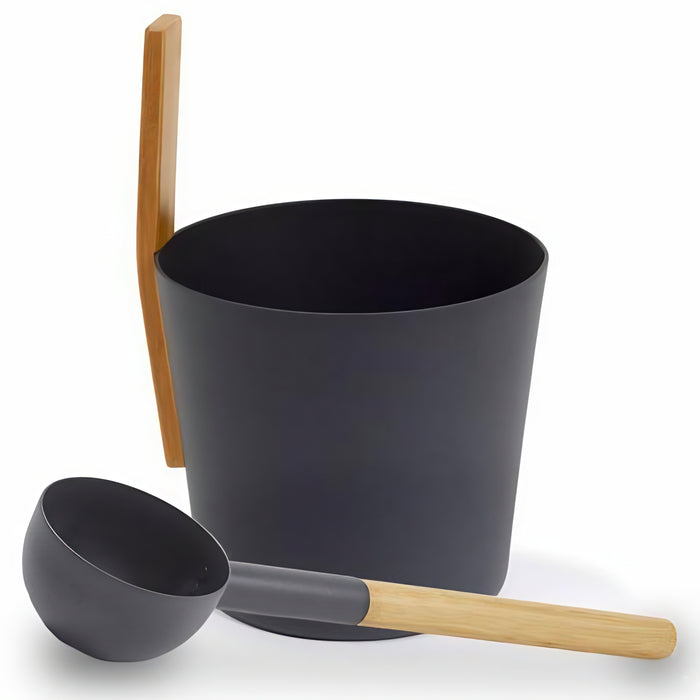 KOLO Sauna Bucket With Straight Handle And Ladle Set 3