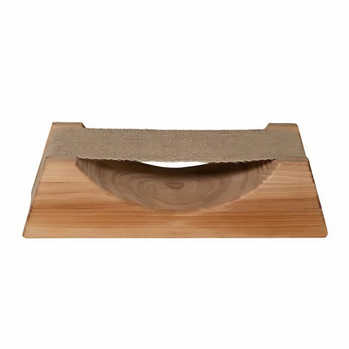 Prosaunas Wood Ergo-Headrest w/Cloth Neck Support