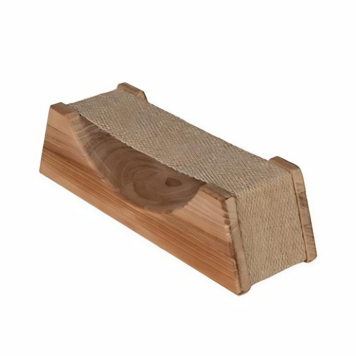 Prosaunas Wood Ergo-Headrest w/Cloth Neck Support