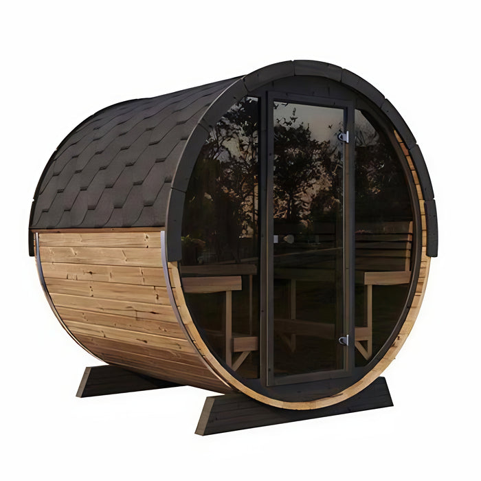 SaunaLife ERGO-Series Outdoor Sauna Barrel Model EE8G