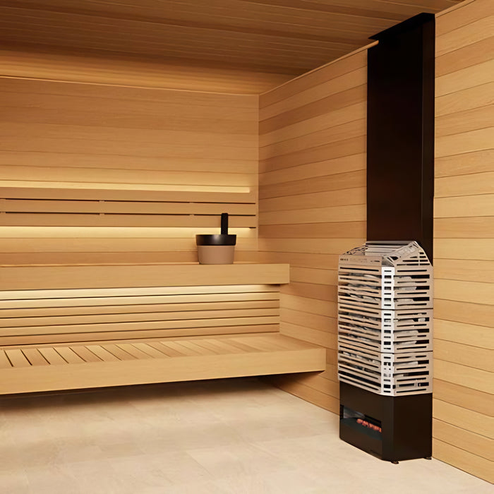 Saunum AIR 10 Sauna Heater w/Climate Equalizer, Stainless